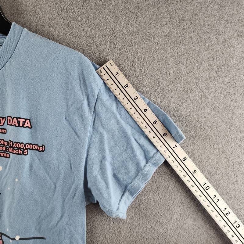 Astro Boy Kanji Graphic Print Tee Men's S Light Blue Multi Crewneck Short Sleeve gallery