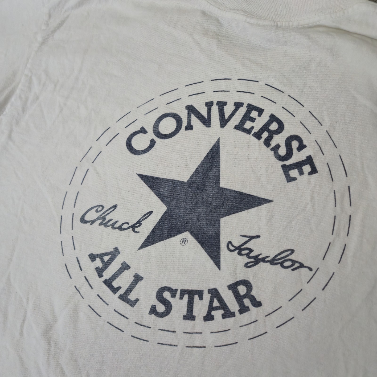Vintage 1996 Converse Chuck Taylor T Shirt Size XL Star Second To None D1 White gallery