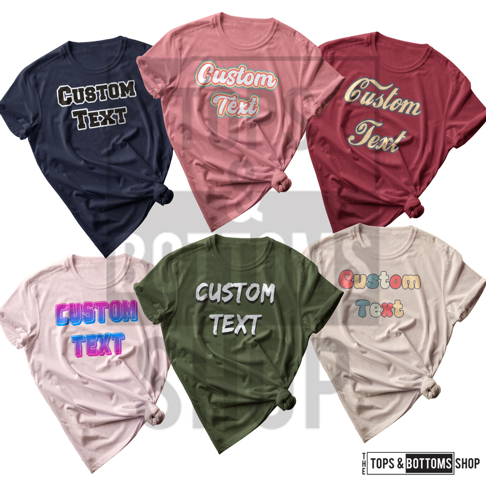 Next Level Custom Text and Color T-Shirt Custom Made Unisex Tee Choose YourStyle