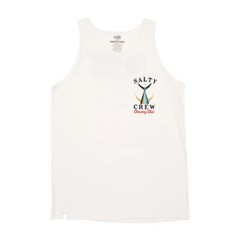 Salty Crew “Tailed” Tank Top (White) Graphic Sleeveless Tee