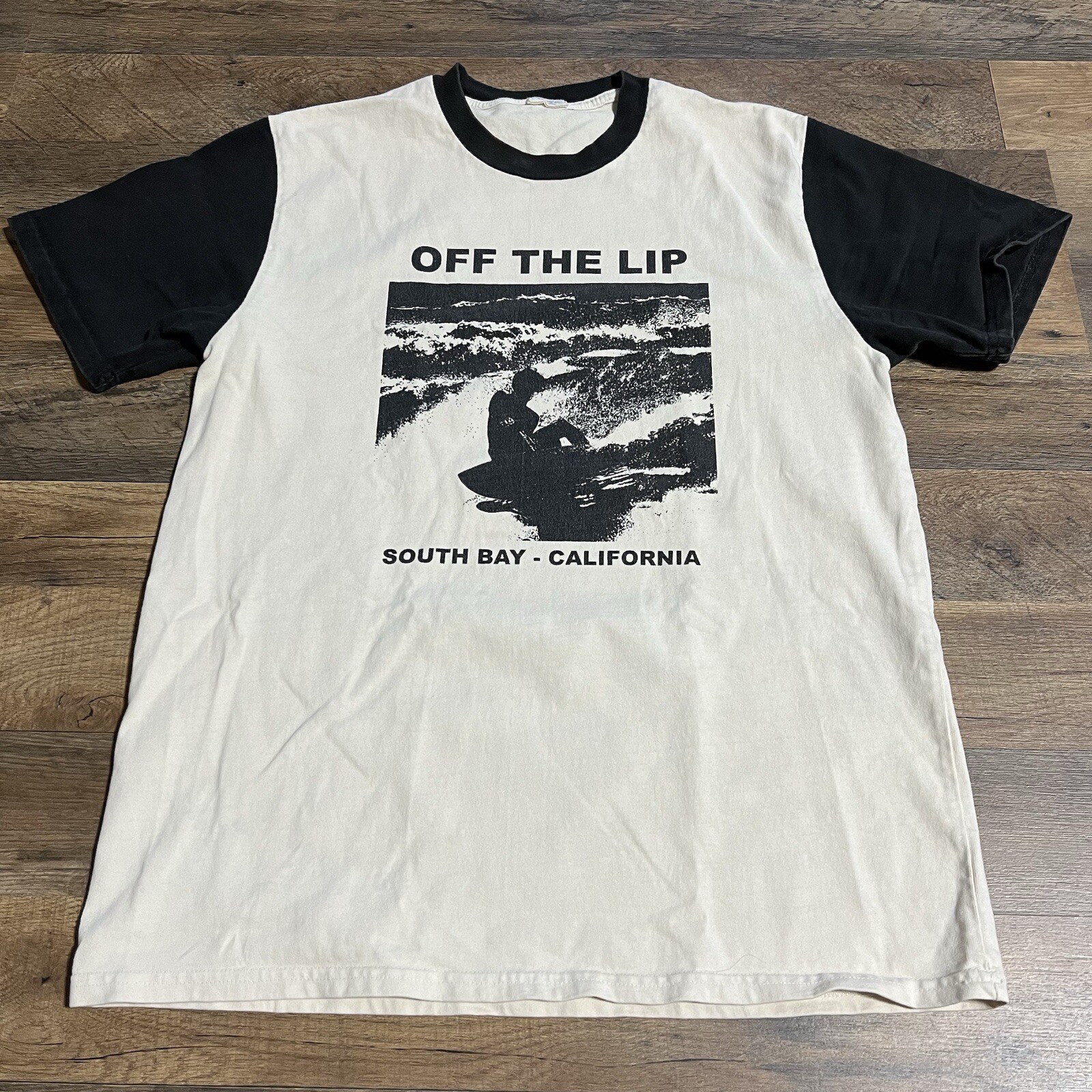 John Galt Brandy Melville OFF THE LIP California Heavy Mens Surf T-Shirt L Large