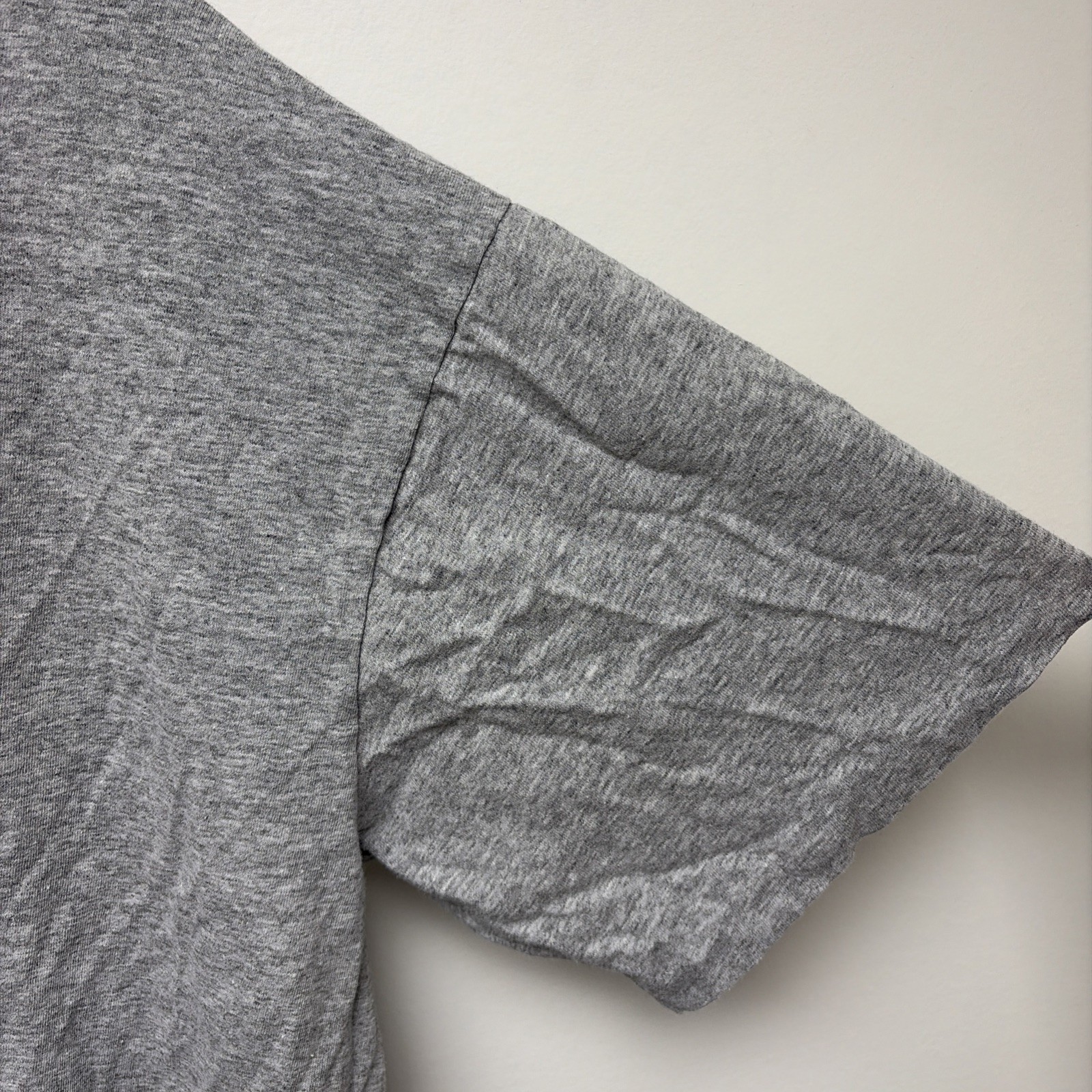 Vintage Single Stitch TShirt Gray Blank Artex Mens L Made in USA 90s gallery