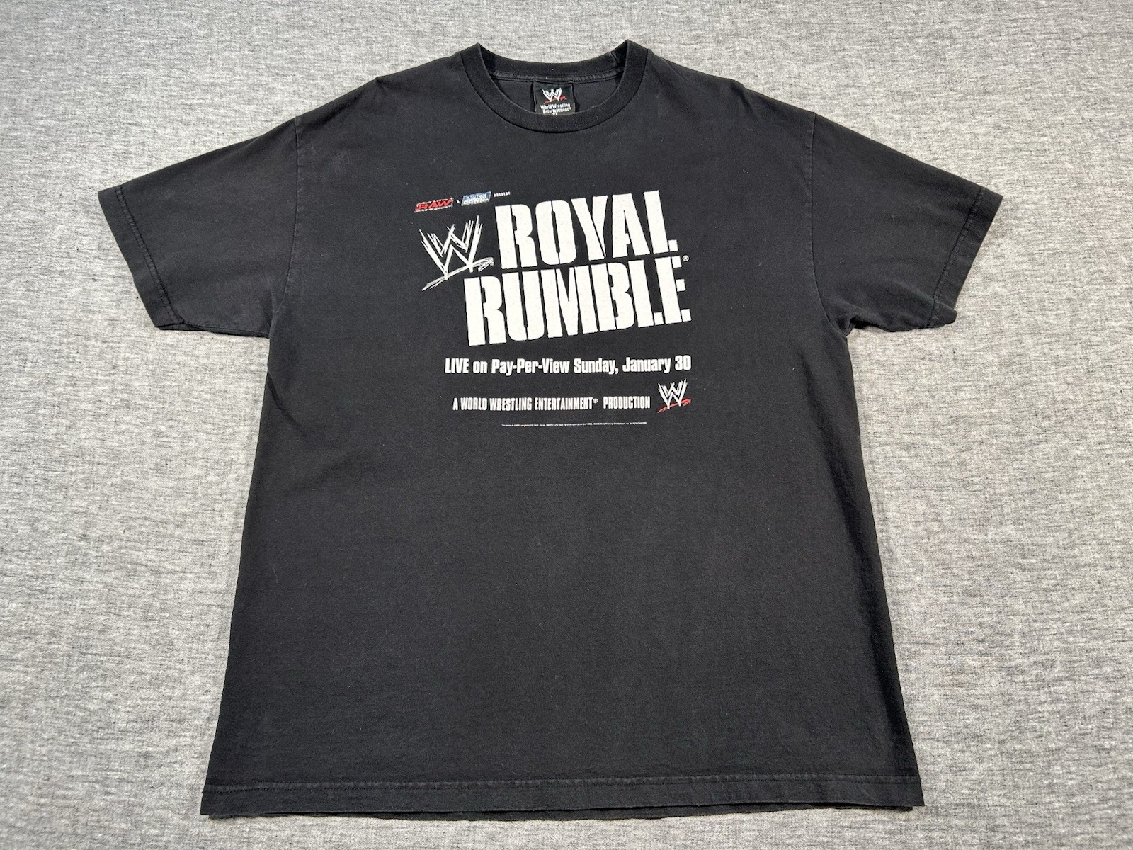 Vintage WWE Royal Rumble Shirt Mens Extra Large Wrestling Smackdown Short Sleeve gallery
