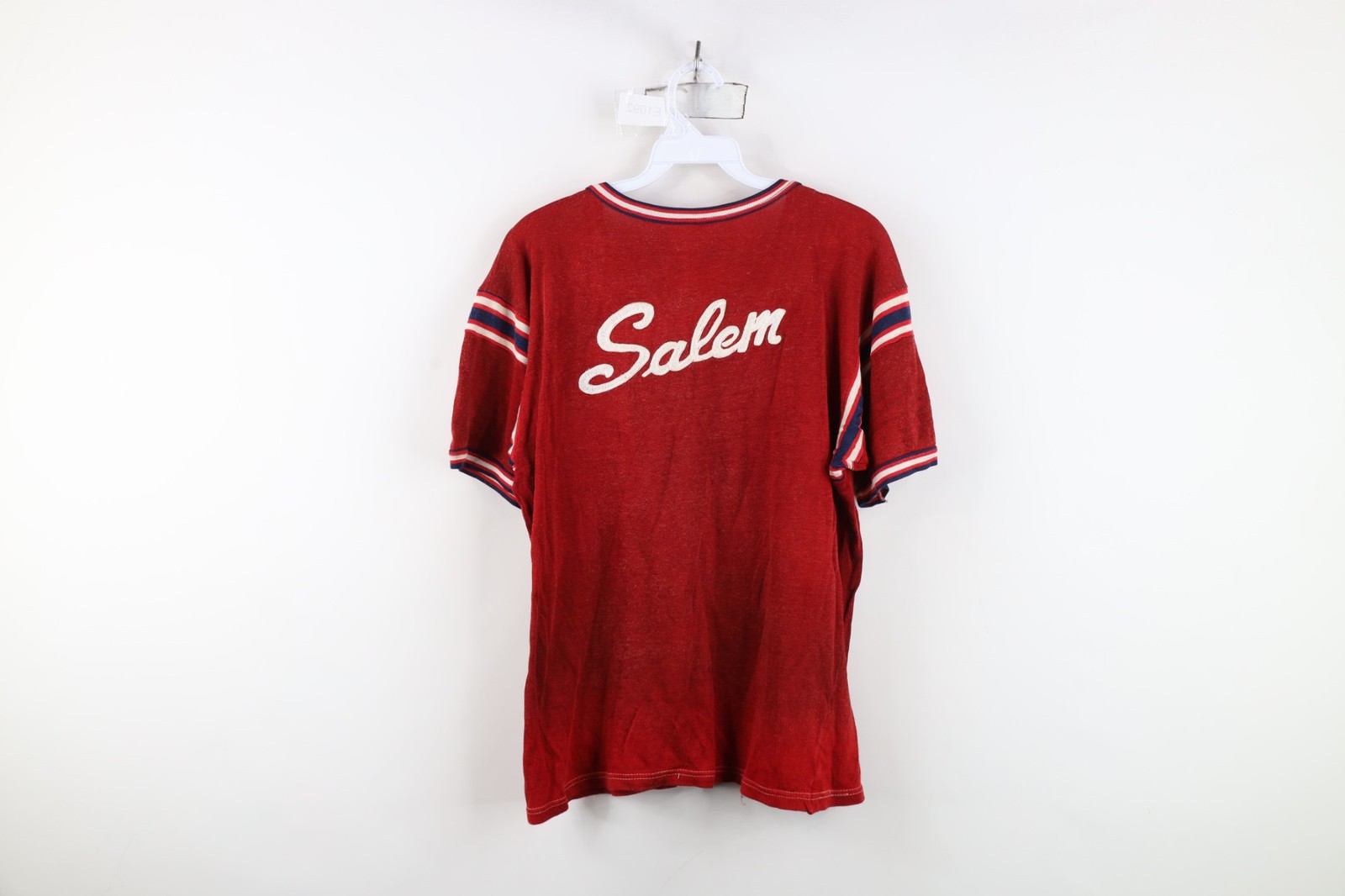 Vintage 40s 50s Mens Medium Chain Stitch Salem Rayon Durene Jersey T-Shirt USA gallery