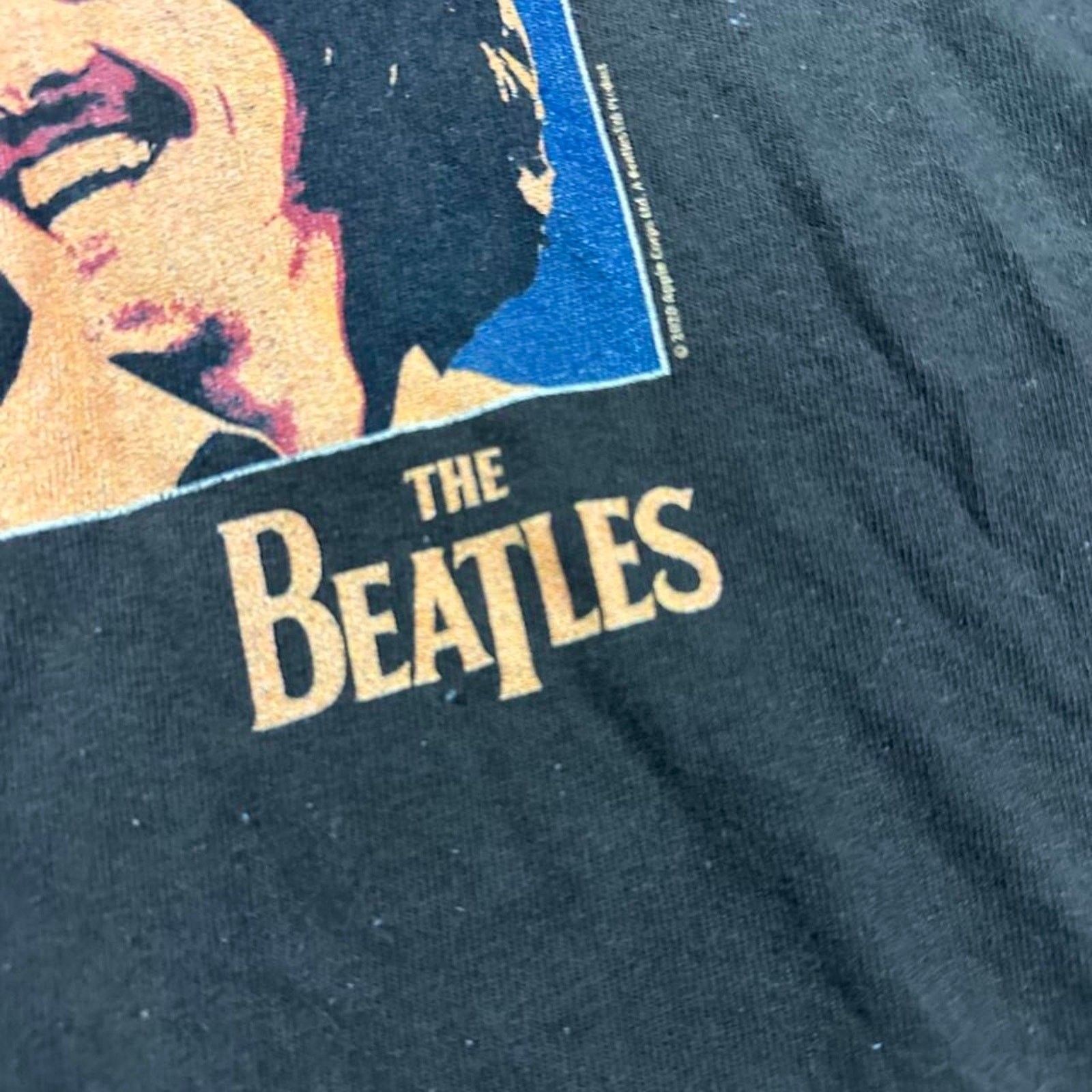 Brown Delta Pro Weight Brown Beatles Band Members Graphic T-Shirt - L gallery