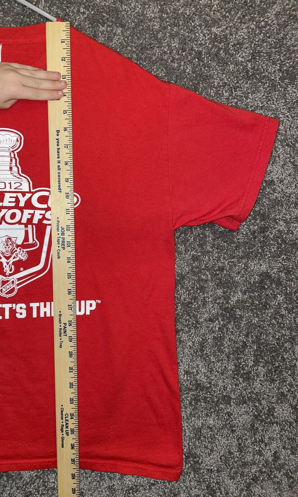 2012 Stanley Cup Playoffs NHL Hockey Shirt Mens Large LA Kings Red Gildan gallery