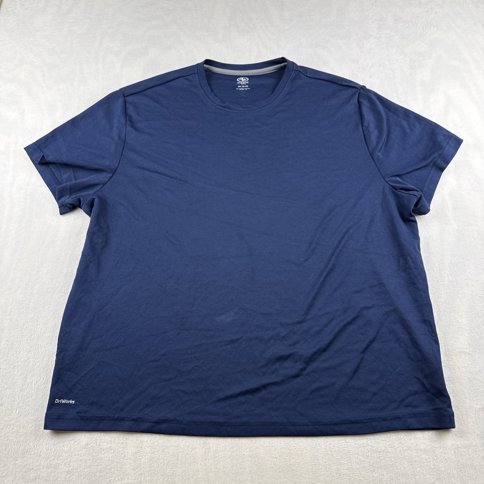 Athletic Works Men’s 2XL Blue T-Shirt Lightweight Breathable Workout