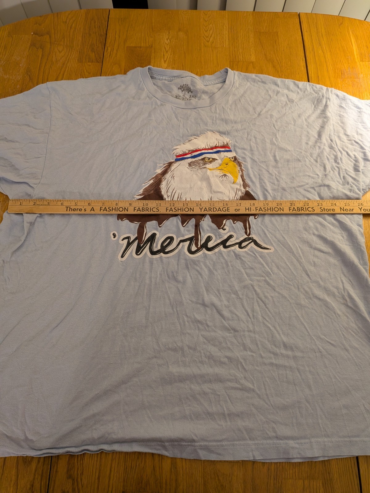 Ann Arbor T-Shirt Company Men’s 3XL Blue Patriotic Eagle Crew Neck Tee gallery