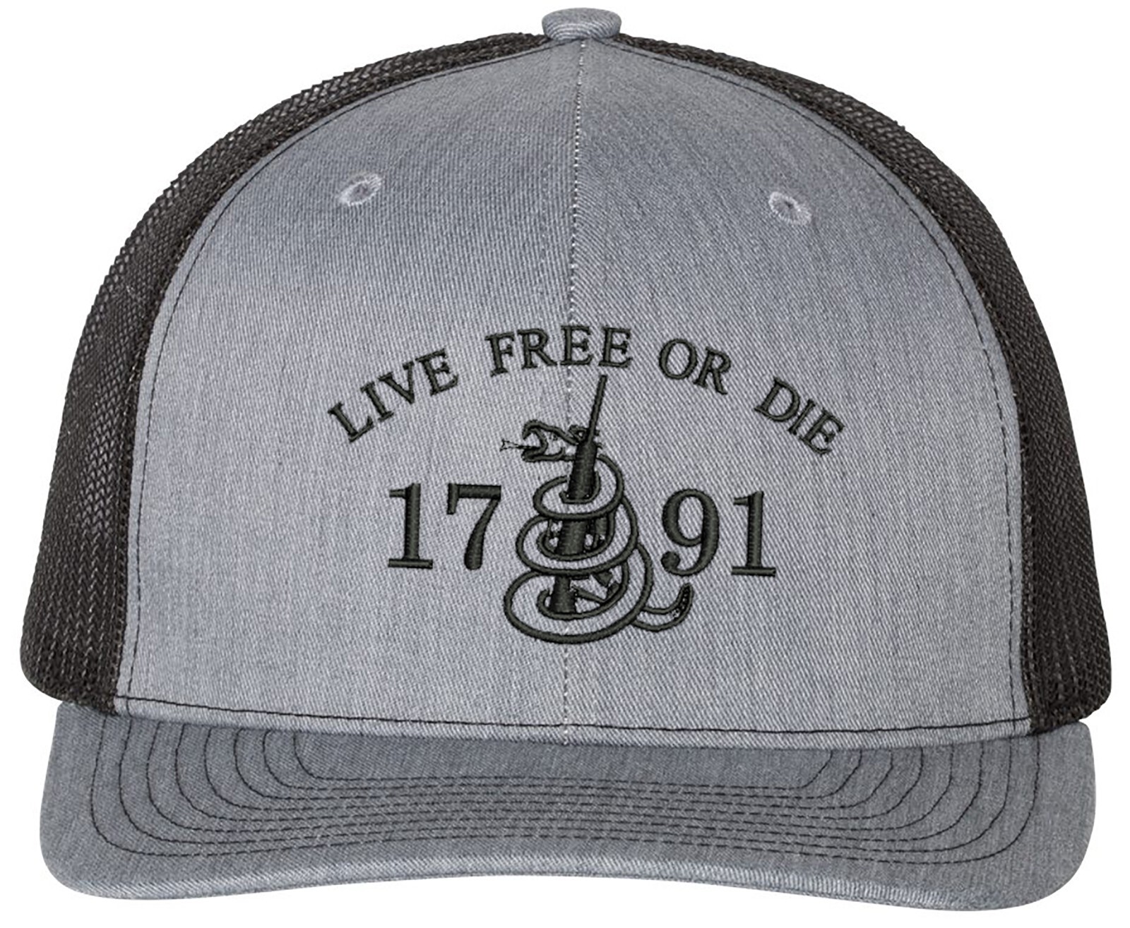 Live Free Or Die 2A Richardson Embroidered One Size Fits All Trucker Hats gallery