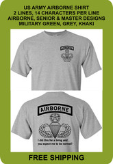 US Army Airborne Shirt, Performance Shirt