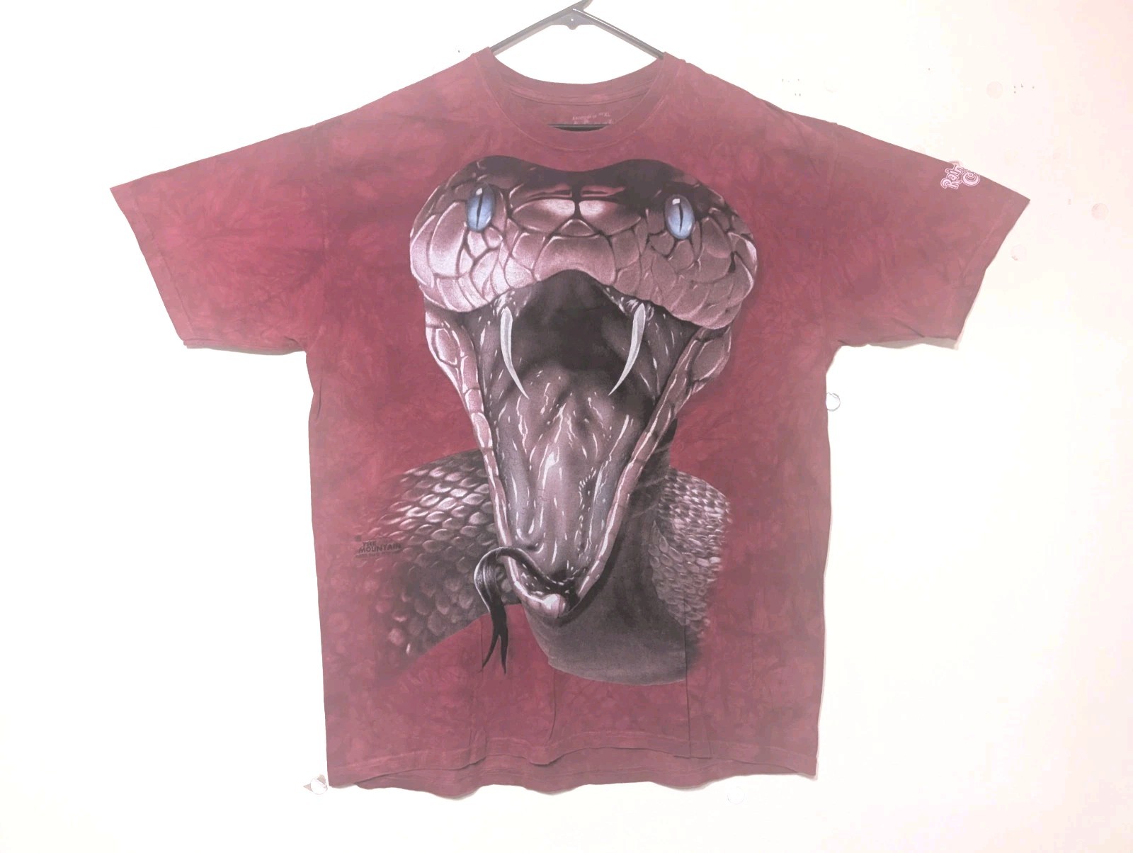 Rainforest Cafe By The Mountain Men's T-shirt Red Face Of A Mamba Snake XL #6298 gallery