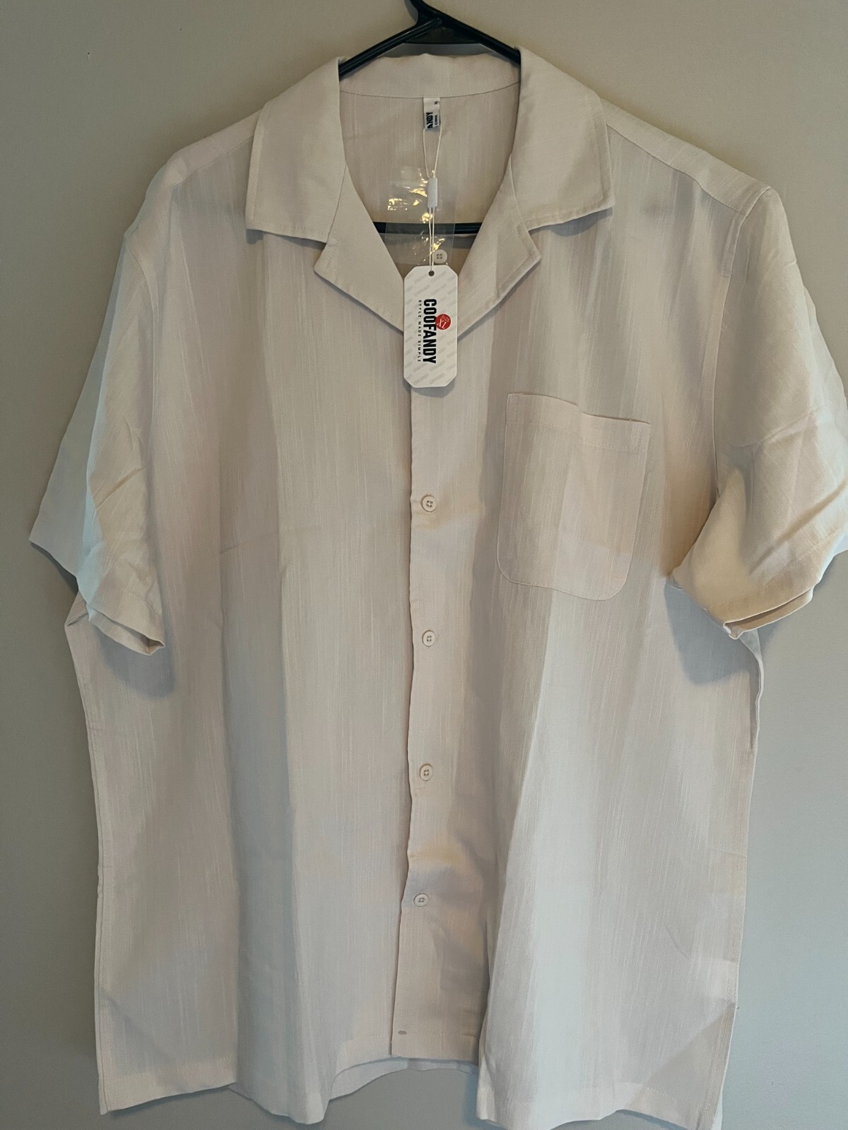 Coofandy Beige Shirt XL