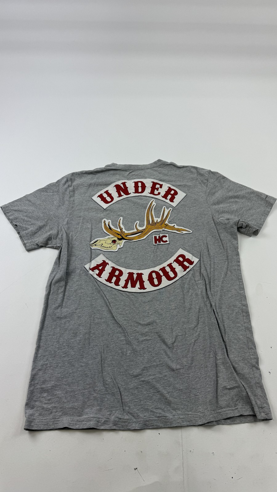 Under Armour Shirt Mens Medium Gray Deer Antler HC Graphic Tee Hunting Outdoor gallery