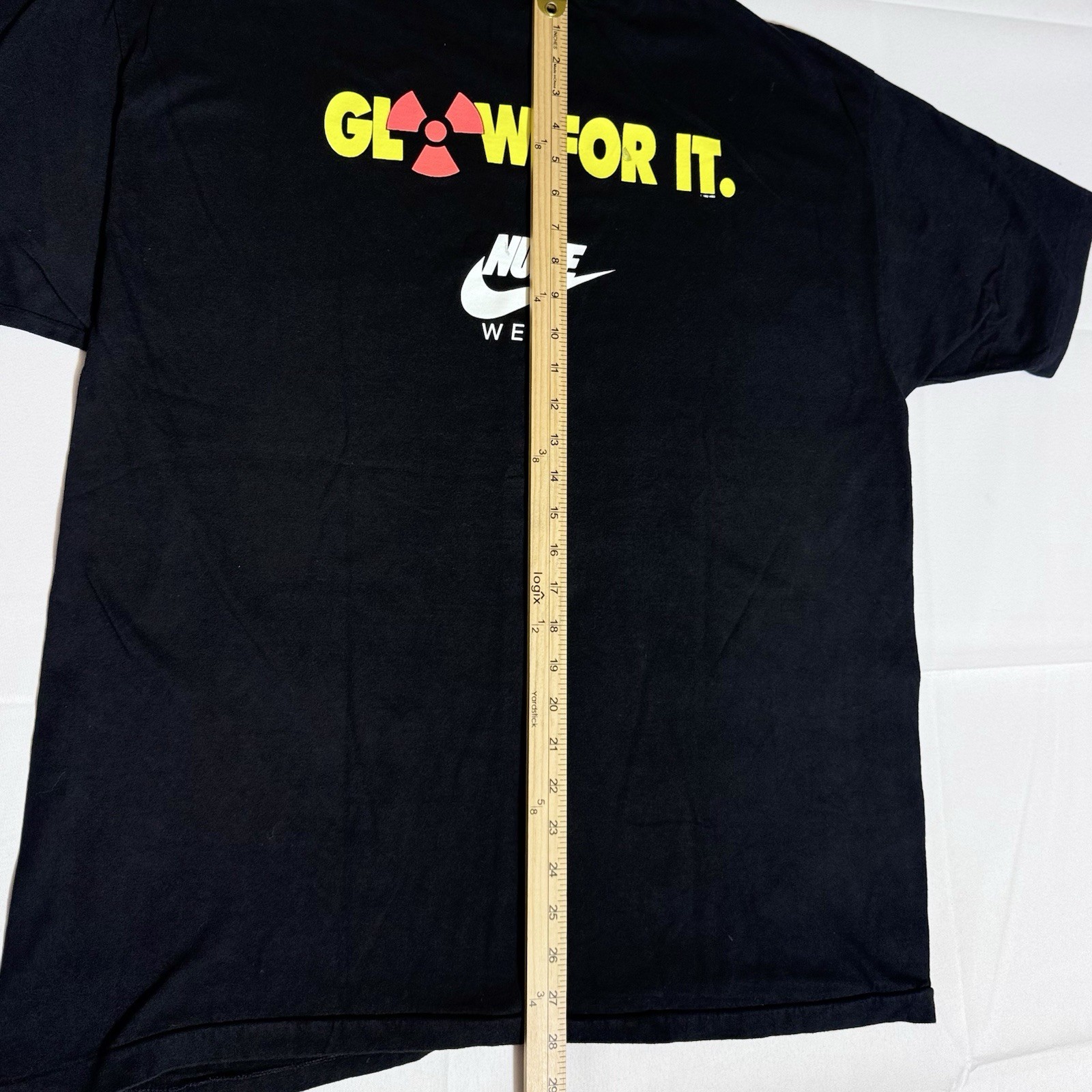 Hanes Beefy VTG Tee, Glow For It, Nuke Wear, USA, Single Stitch, Male, Black, XL gallery