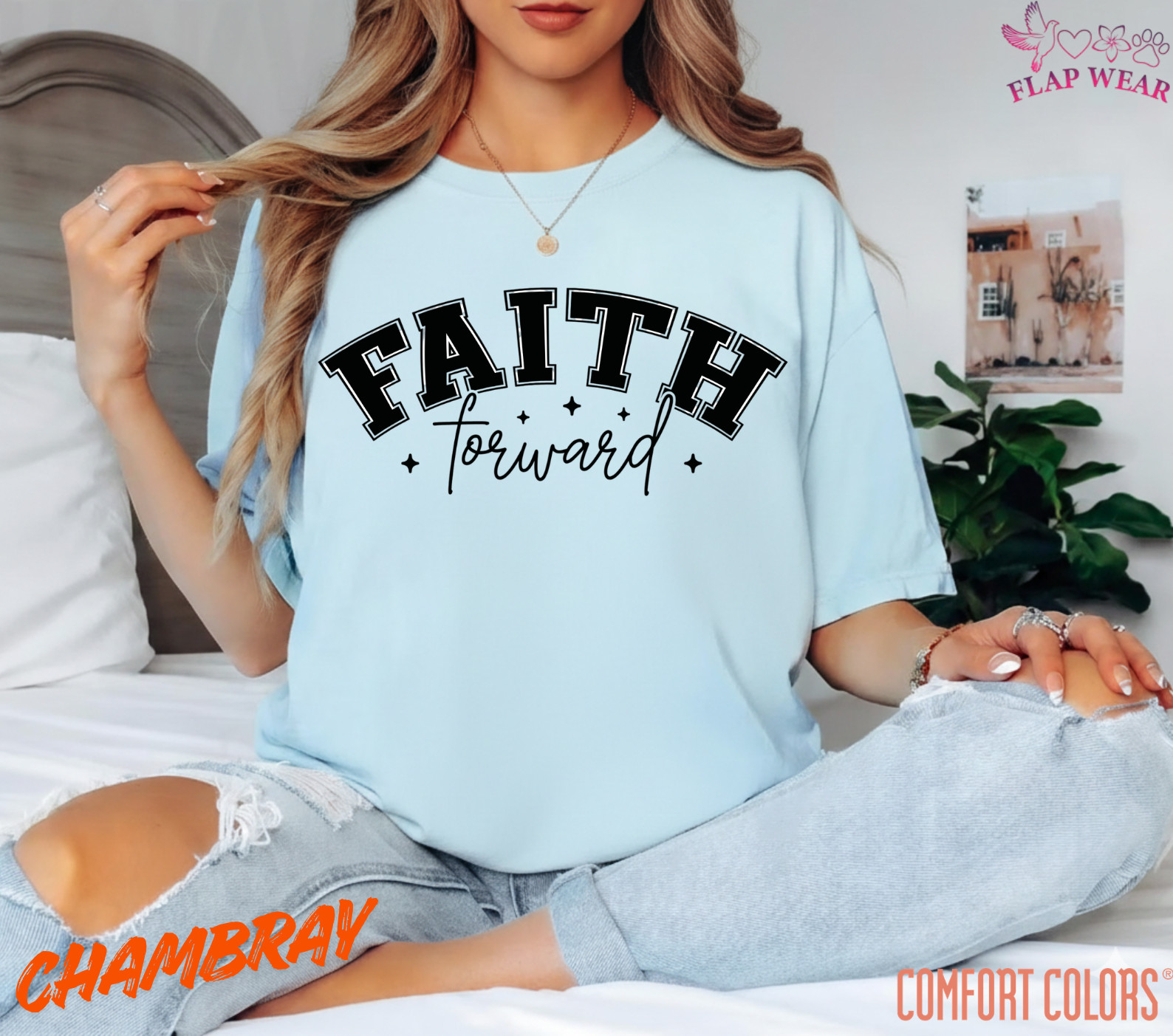 Unisex Faith Forward T-Shirt, Men T shirt,Women T shirt Gift ReligionTop gallery