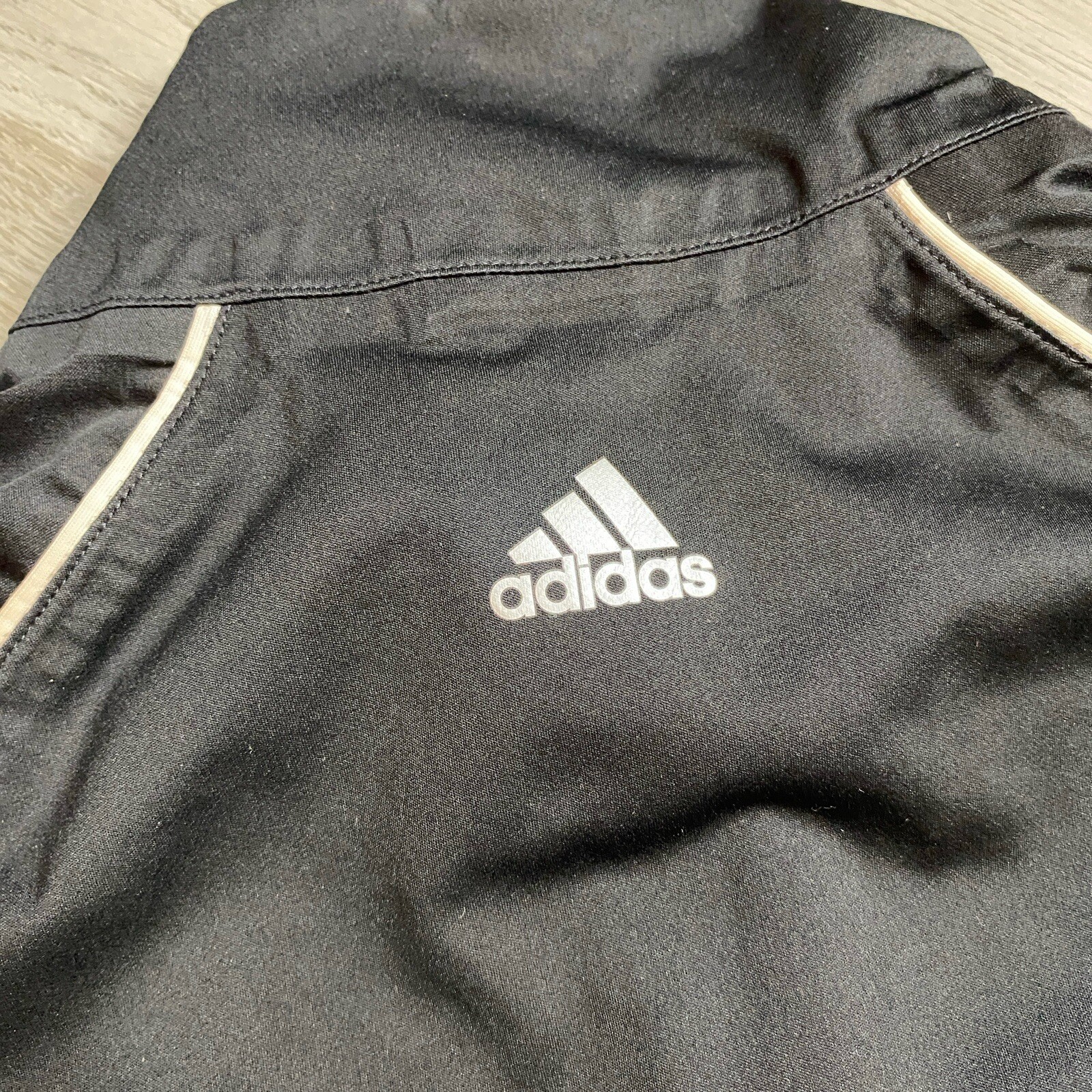 Adidas Men's M Jacket ClimaRight Long Sleeve 1/4 Zip Mock Neck Pockets Lined gallery