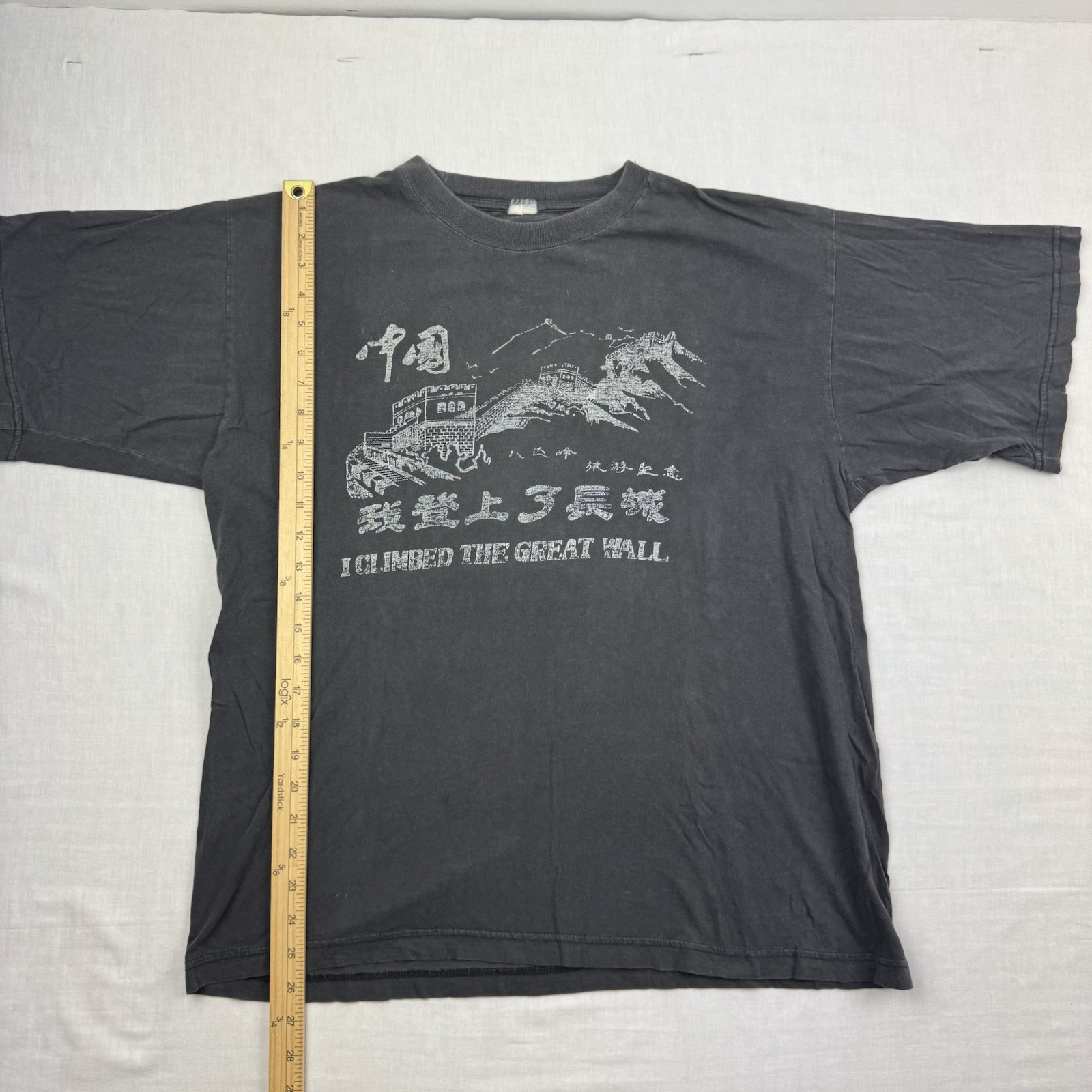 Vintage I Climbed The Great Wall T Shirt Adult Large Tourist China Hipster gallery