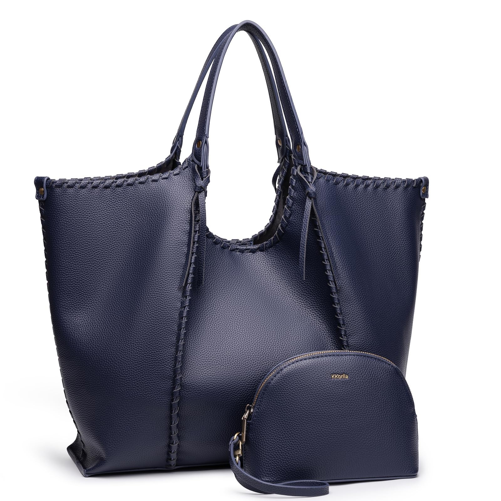 Leather Tote Bag for Women Large Laptop Business Work Handbag Women’s Shoulde…