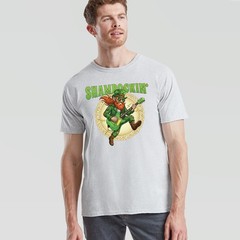 St Patricks Day Leprechaun Shamrockin Guitar Player Mens Womens T Shirt