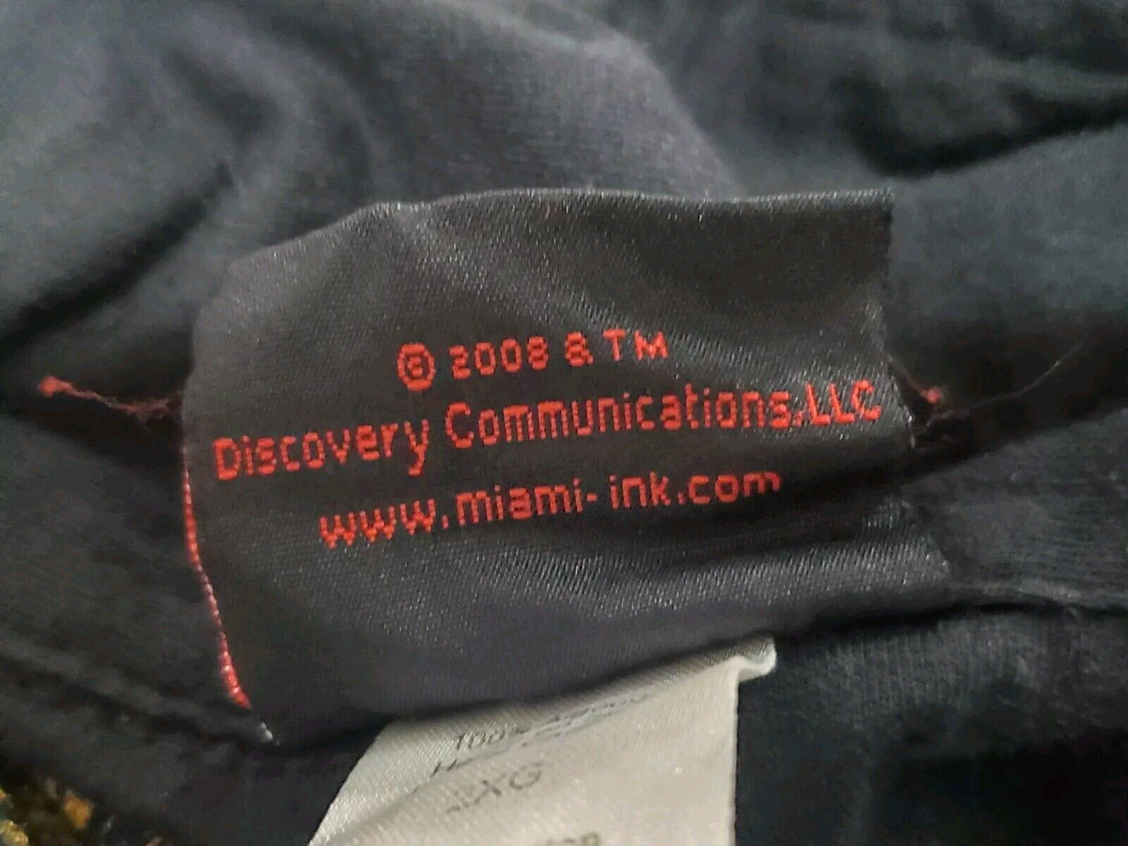 Miami Ink Polo Mens XXL 2008 Y2K Graphic Art Shirt Double Sided "AS IS" READ gallery