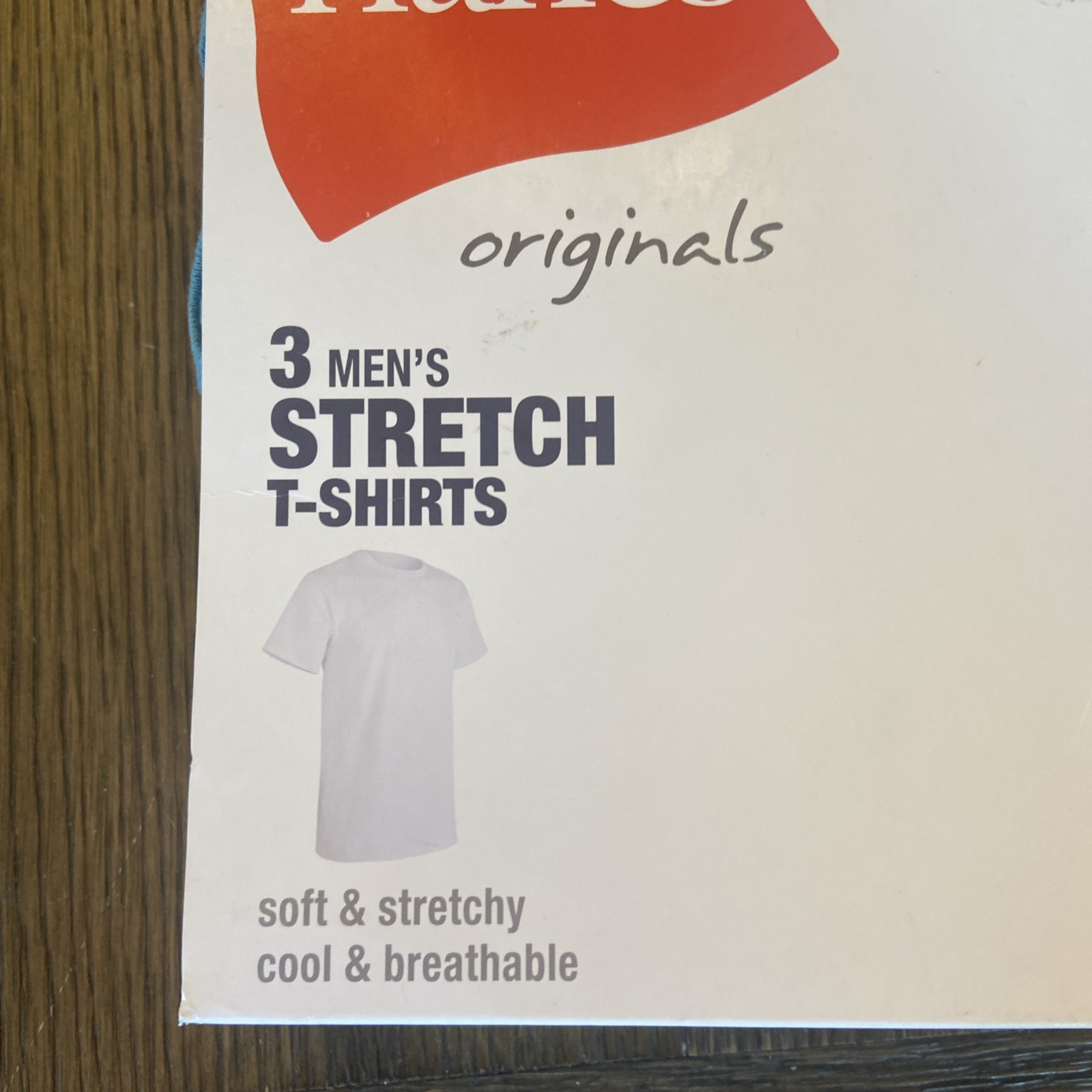 Hanes Originals 3 Pack Stretch T-Shirts Mens Size Small Soft Breathable Cool {6} gallery