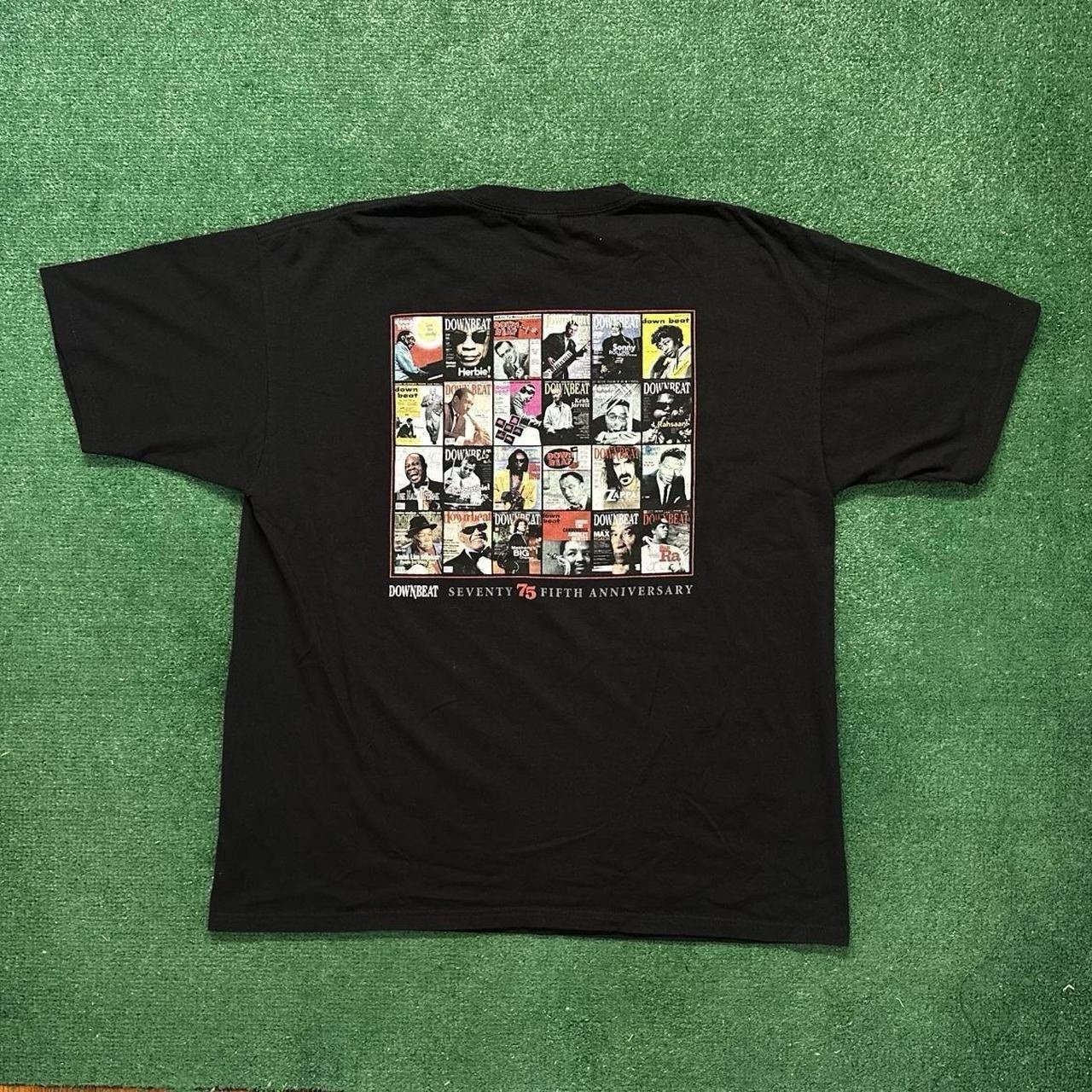 Vintage Down Beat Magazine 75th Anniversary Jazz T-Shirt Black Size 2XL Anvil gallery