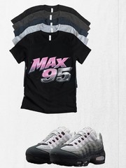 Max 95 OG Razor Pink Foam Sneaker Matching T-Shirt | Sneakerhead Streetwear