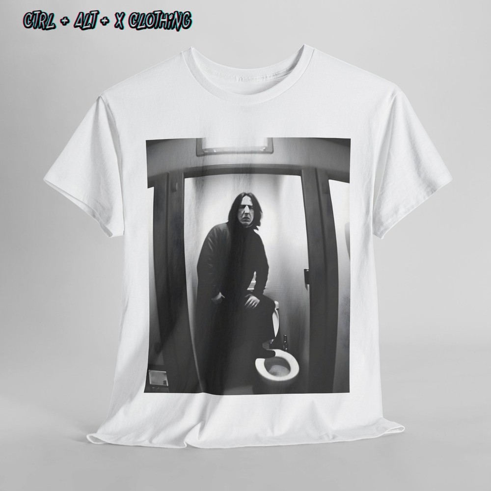 Severus Snape Toilet Tee, Harry Potter Shirt, Funny Wizard Graphic Top, Novelty