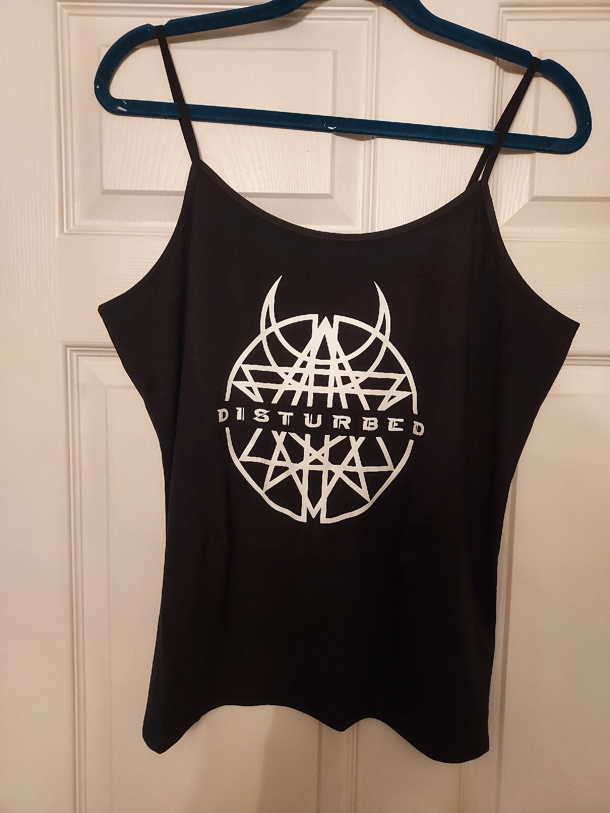 Disturbed tank top adjustable straps disturbed shirt pick any size gallery