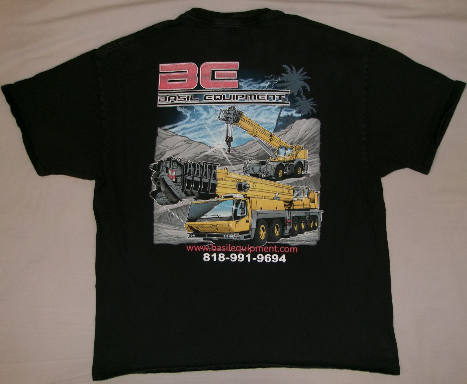 BASIL EQUIPMENT T SHIRT XL OEM CRANE LMI OPERATOR WORK HEAVY DUTY MACHINERY gallery