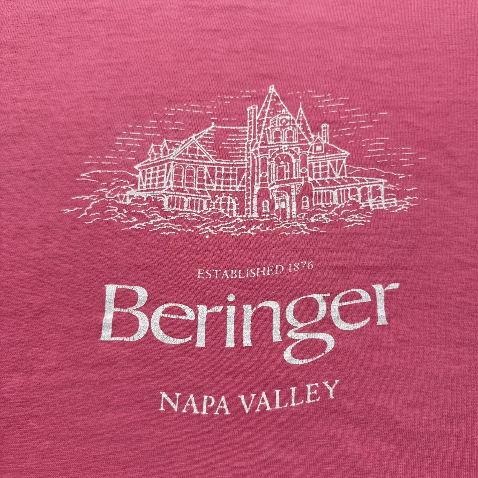 Vintage 90s Hanes Beringer Napa Valley Winery Promo Graphic T-Shirt USA - XL gallery