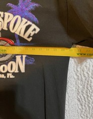 Vintage BROKEN SPOKE SALOON Single Stitch Bike Week motorcycle L Daytona 90s GUC