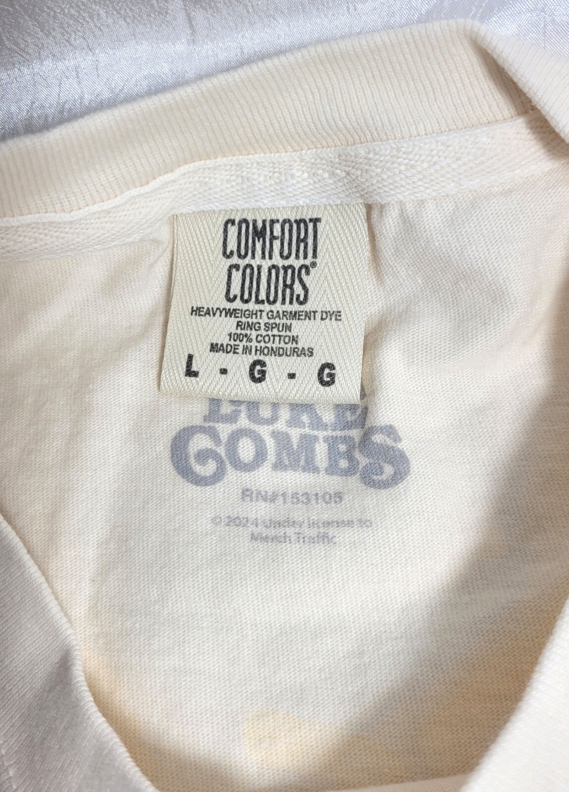 Luke Combs Growing Up & Getting Old Cotton Ring Spun T-Shirt - Ivory - L or XL gallery