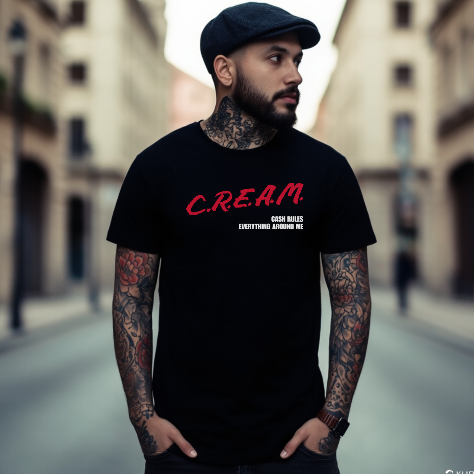 C.R.E.A.M. Wu-Tang Unisex T-Shirt – Retro D.A.R.E. Parody 90s Hip Hop Tee S-2XL