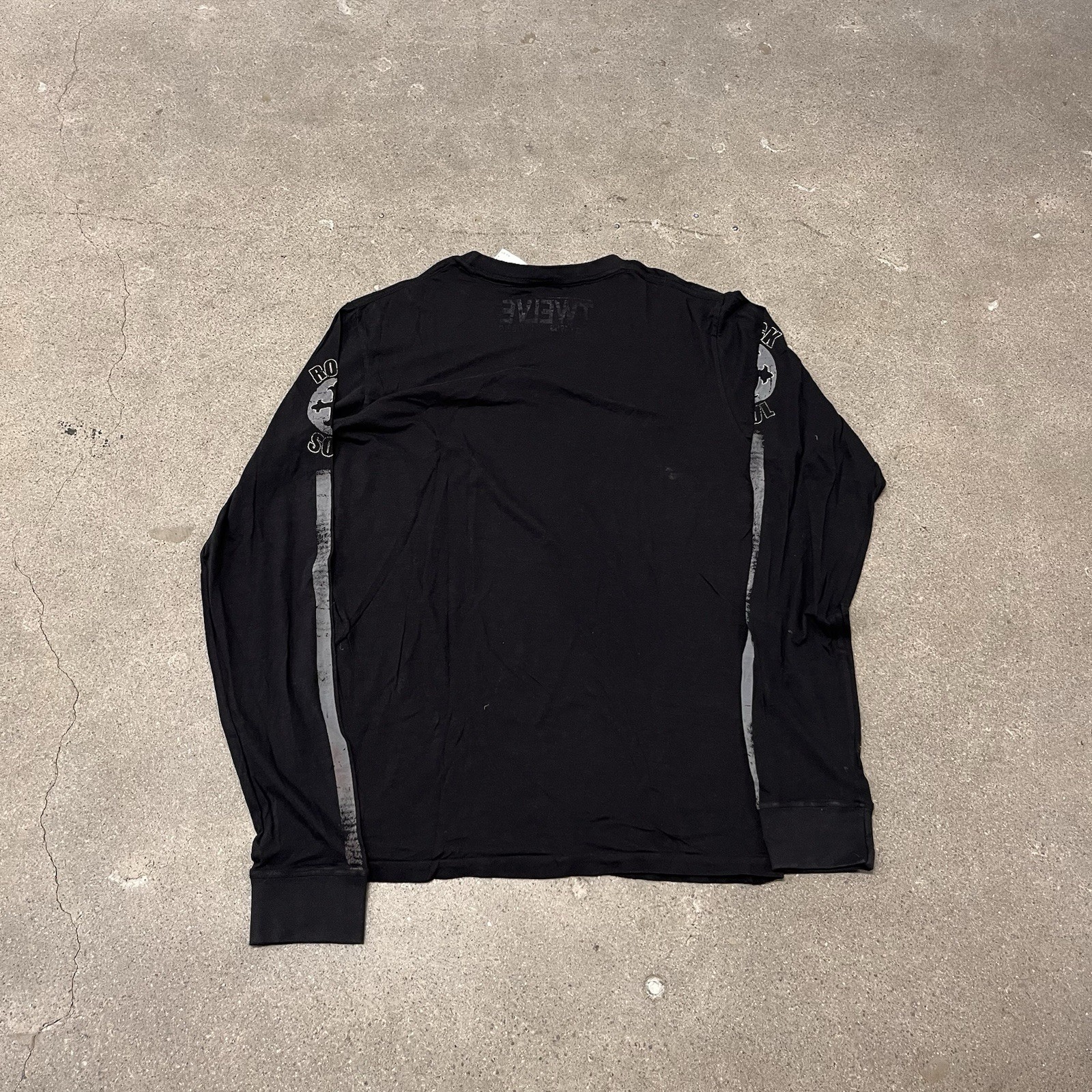 Rock Soul Long Sleeve Grunge Black Tee T Shirt Y2K Biker L Band Mens Buckle gallery