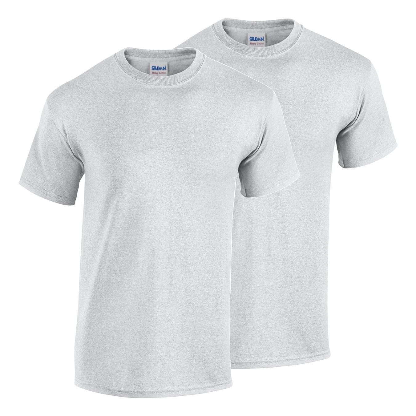 2 Pack Gildan Men's Heavy Cotton Short Sleeve Crew Neck Classic Fit T-Shirt gallery