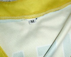 Brazil Yellow Baseball Button Down Jersey Mens Sz. Medium New