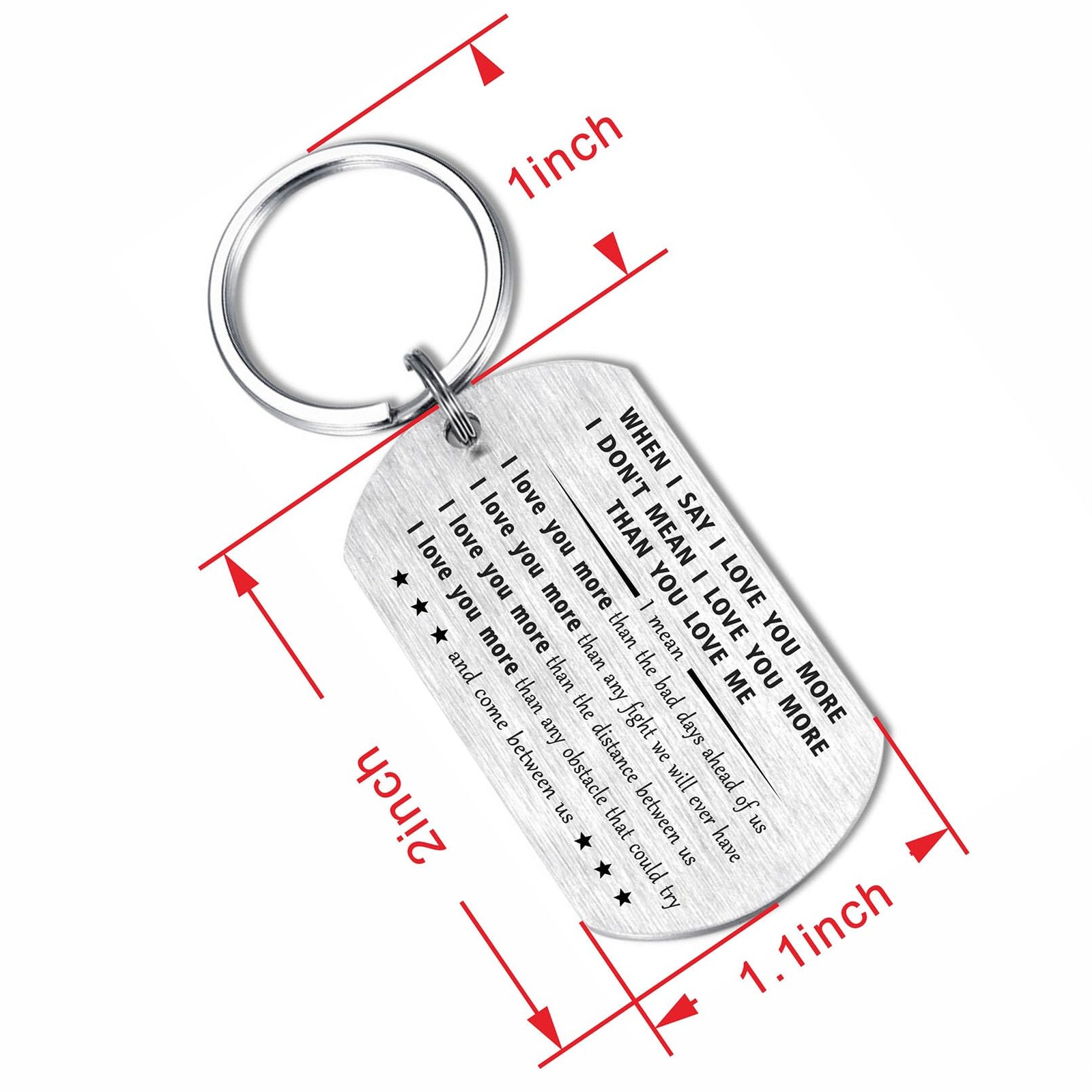 The End I Win Keychain, Her, I Love You, Anniversary, Valentine, Girlfriend gallery
