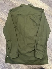 Devium Riveter Canvas/twill Snap Button Shirt, Mens Large, Army Green