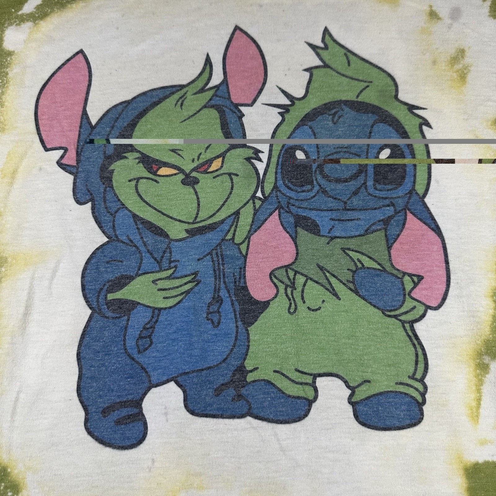 Disney Lilo & Stitch and the Grinch Tie-Dye T-Shirt XL Unisex gallery