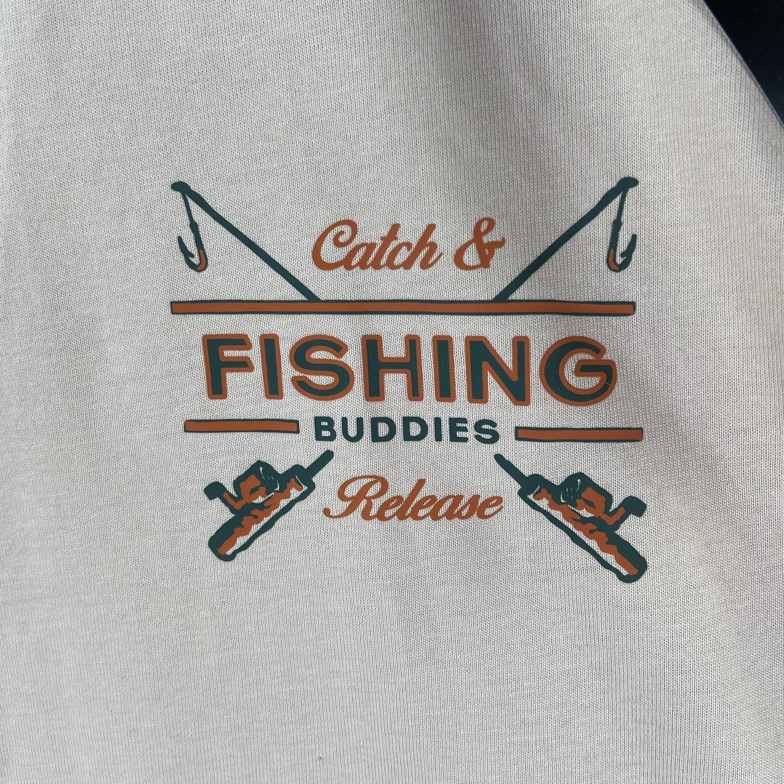 Waggle T-Shirt Mens Medium Graphic Tee Golf Fishing Buddies Crew Neck Tan NWT gallery