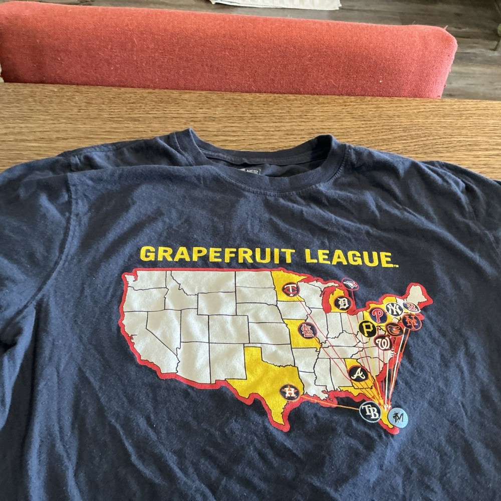 MLB Florida Spring Training Grapefruit League New Era T-Shirt – Size Small-READ