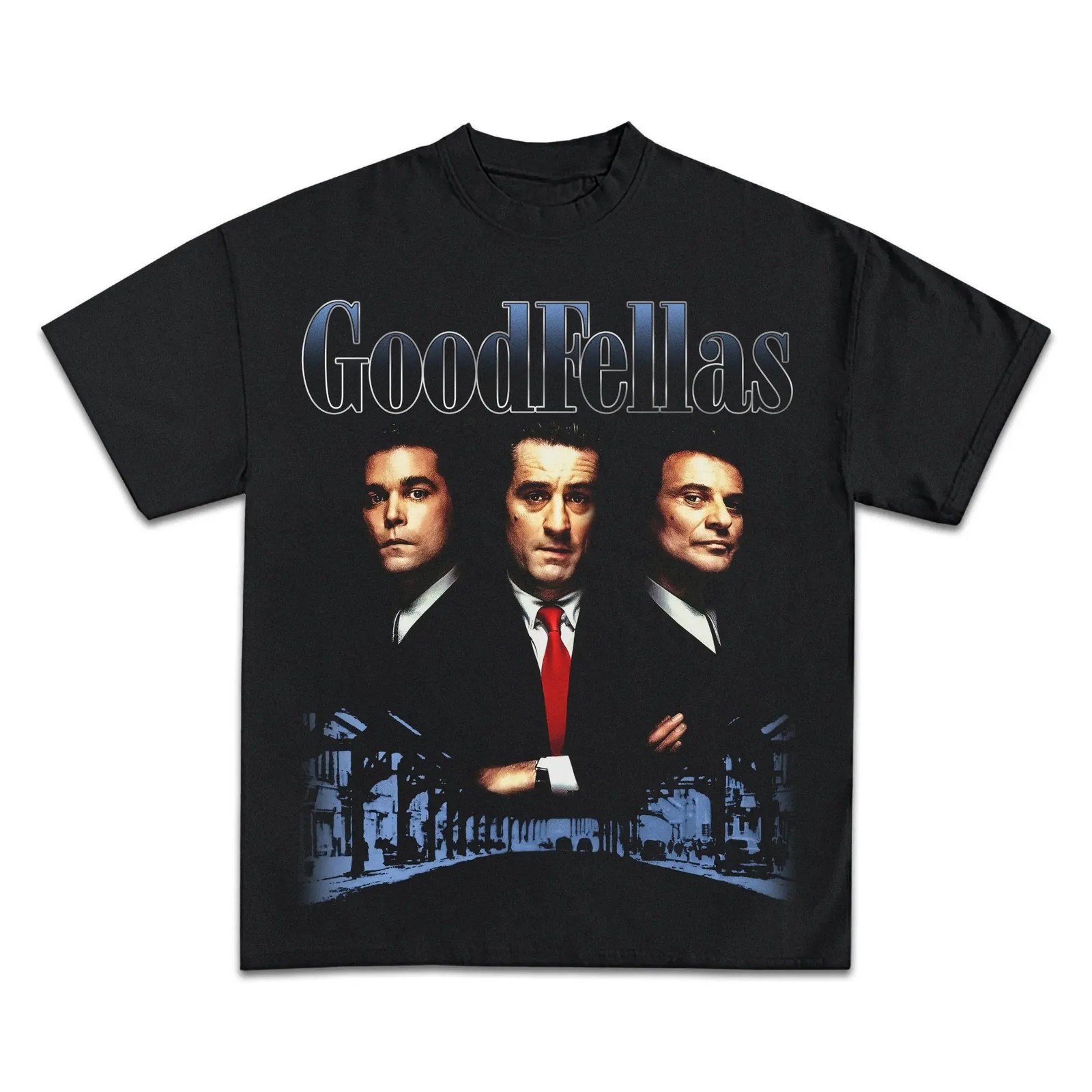 Goodfellas Retro Boxy Garment-Dyed Basketball Tee Streetwear Y2K gallery