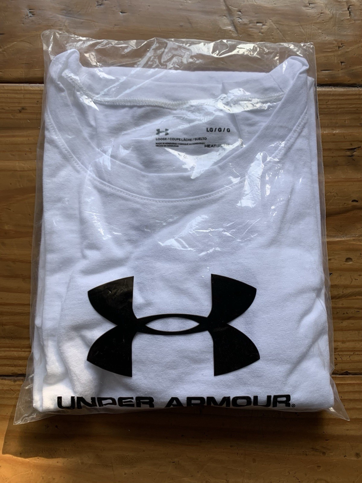 FACTORY SEALED Men's Under Armour Loose Fit "I WILL" Shirt 1259077 - WHITE Sz LG gallery