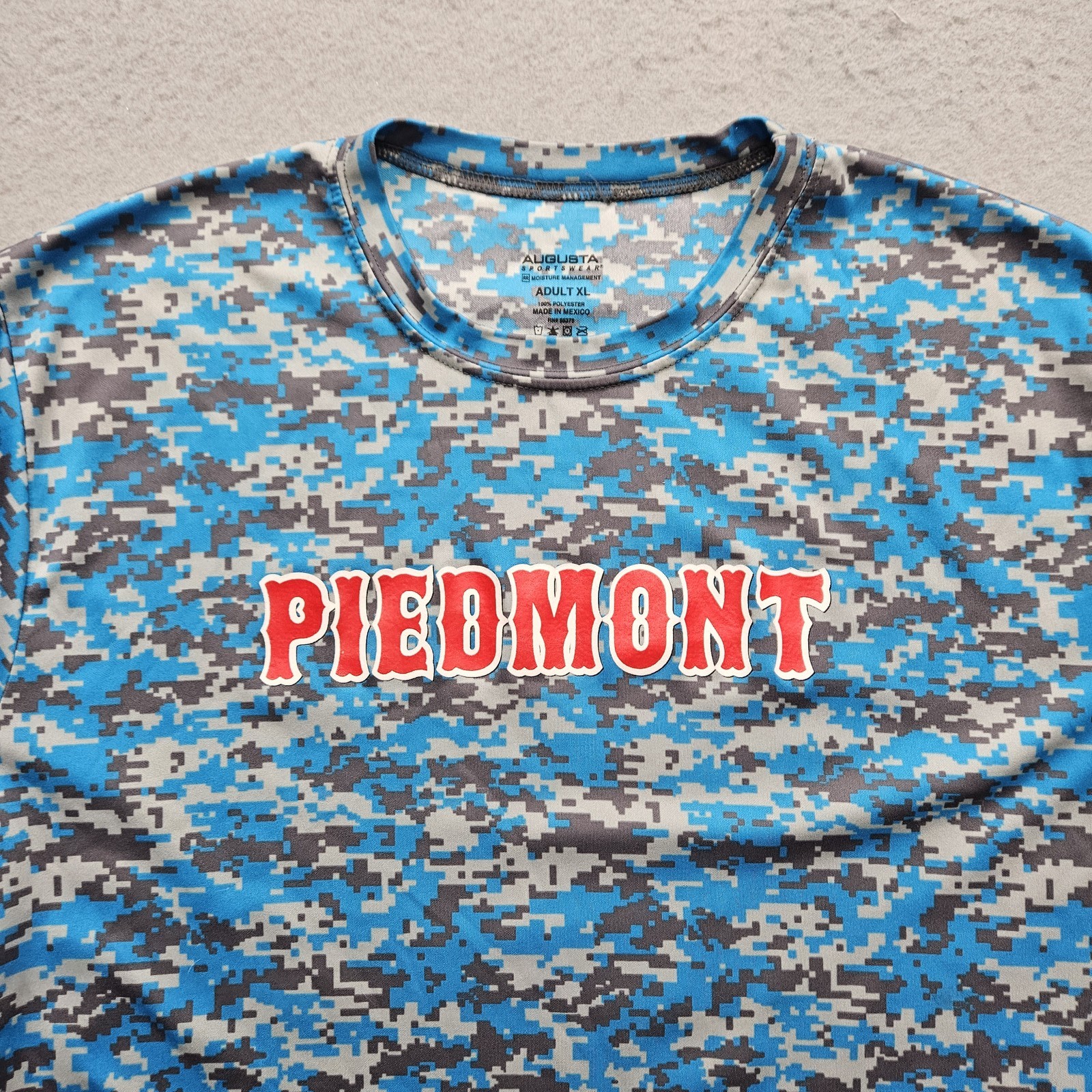 Augusta Sportswear Men's XL Blue Piedmont Printed T-Shirt gallery
