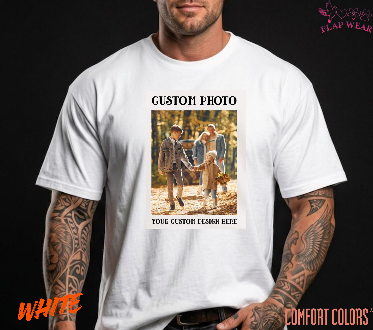 Unisex Photo Text Personalized T-Shirt ,Mens T shirt,Women T shirt,Vintage Gift gallery