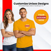 Customize-It Tee Unisex Personalized T-Shirts Add Your Own Logo, Photo, or Text