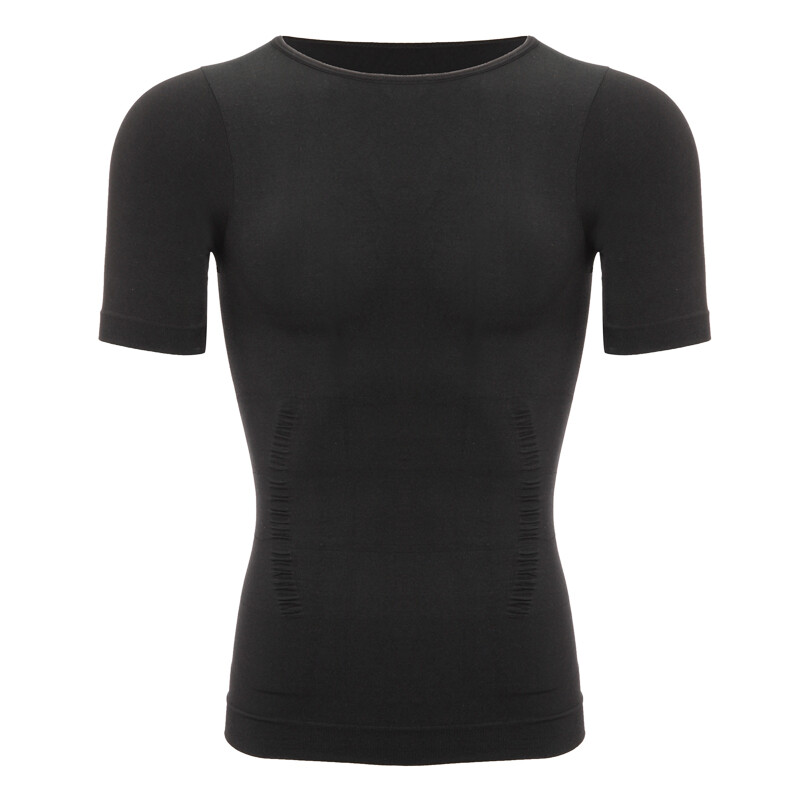 Mens Belly Compression Vest T Shirt Slimming Body Shaper Shapewear Tank Top TFS gallery