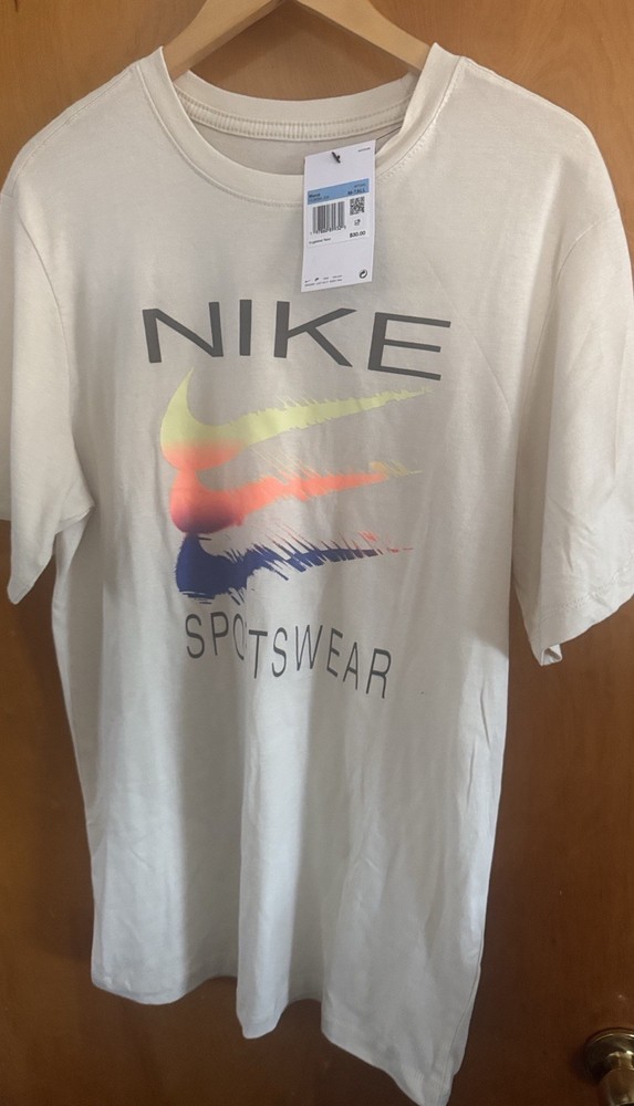 Nike Tshirt Mens Medium Tall Tan