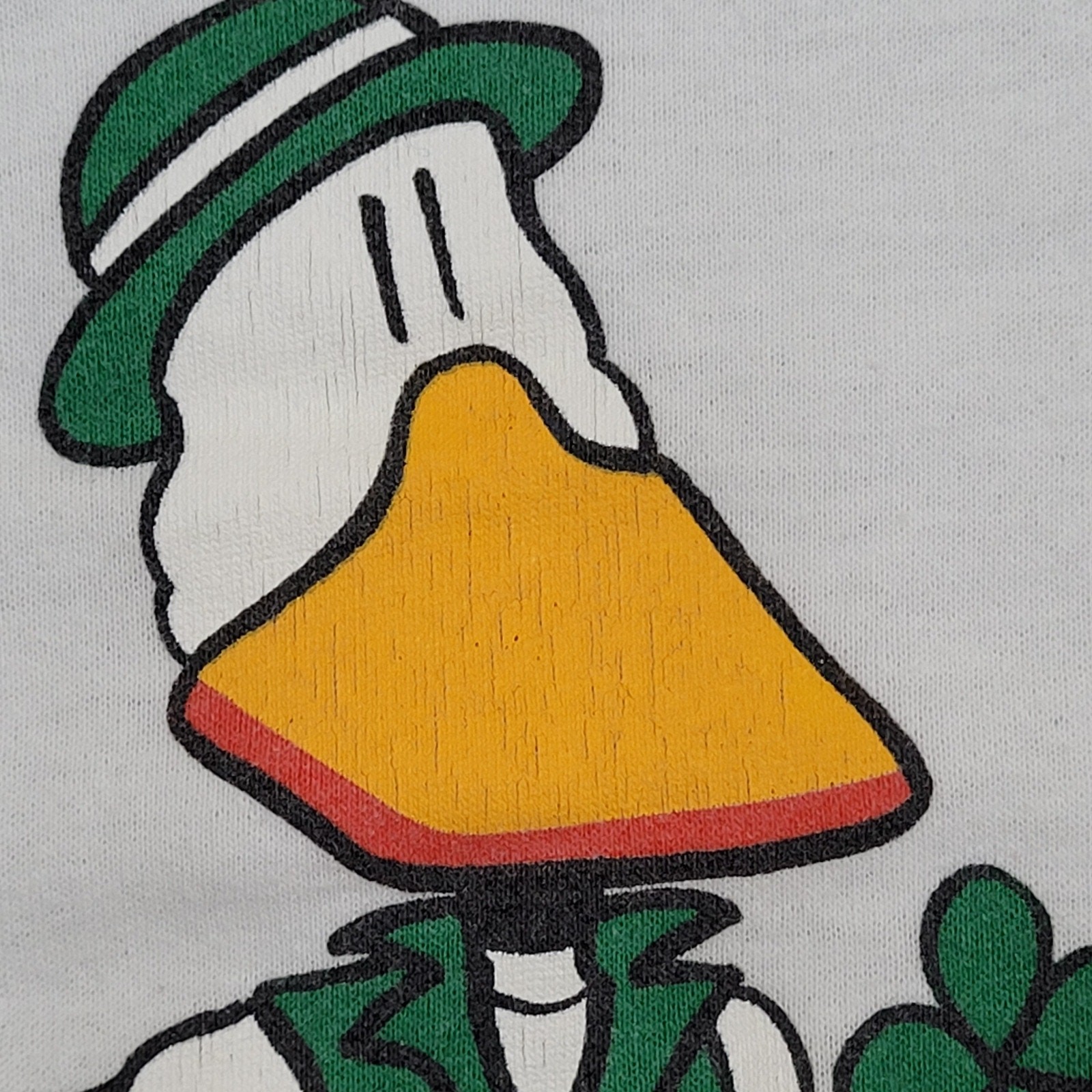 Vintage 1986 Funny Duck Shirt S/M 20x26 White John-Baron Art gallery